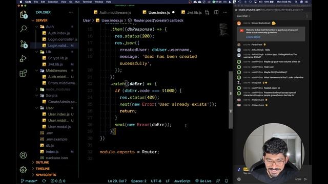 Coding Users Routes with Express and MongoDB | Shopping Manager | Real World Project | Stream #3 смотреть онлайн