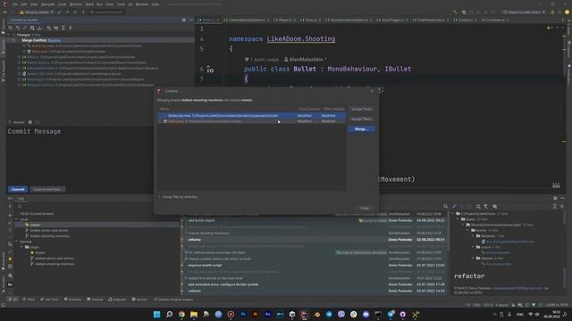 Unity training - Resolve merge conflict - 7 смотреть онлайн