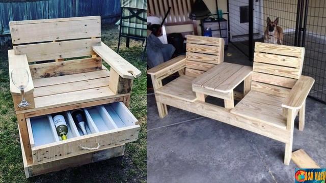 Садовая мебель из паллет смотреть онлайн