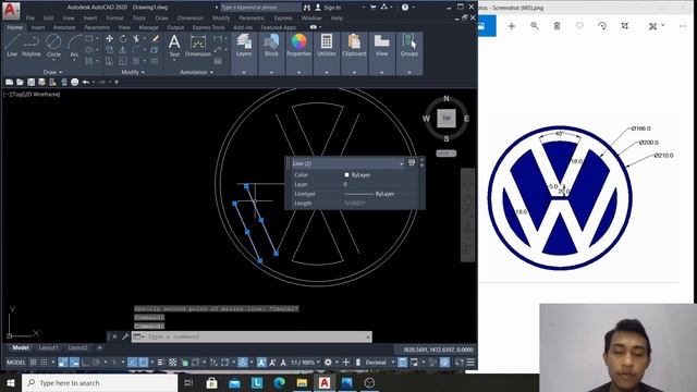 AutocAD 2D Practice Drawing-Basic & Advance Tutorial (Autocad 2020 )_Exercise 011 смотреть онлайн