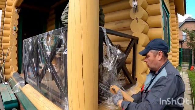 Балконное металлическое ограждение. Установка. смотреть онлайн