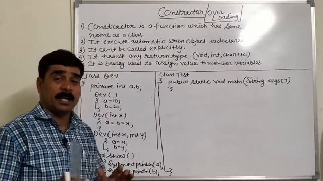 Constructor and constructor overloading in java смотреть онлайн