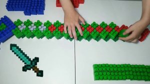 Меч Minecraft из конструктора Лего. Самый простой и интересный способ построить меч Майнкрафт.