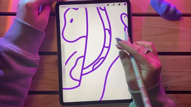 РИСУЮ РАСТРОВОГО КОТИКА В ВЕКТОРНОМ СТИЛЕ В PROCREATE смотреть онлайн