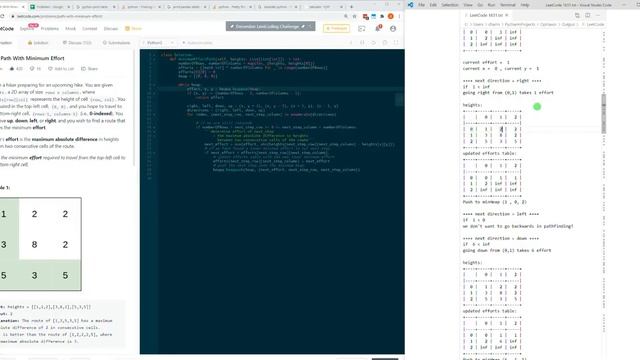 LeetCode 1631 | Path With Minimum Effort | OpHaxor Solution смотреть онлайн