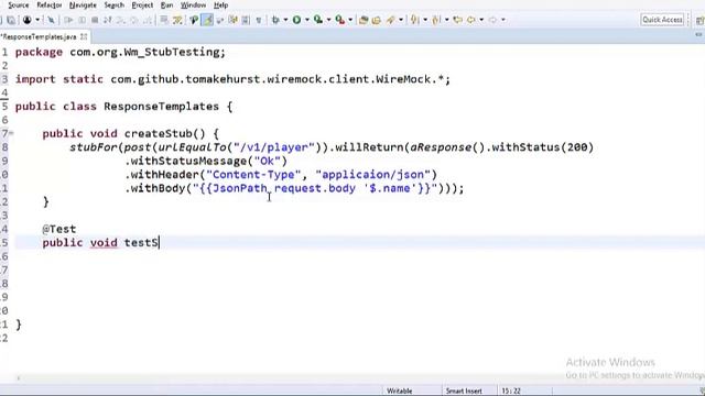 WireMock -Response Template using transformers смотреть онлайн