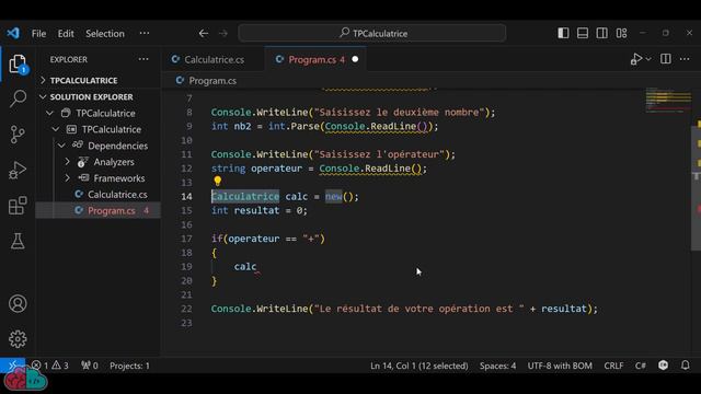 COURS C# - Module 3 - POO (Programmation Orientée Objet) : Instanciation d'une classe смотреть онлайн
