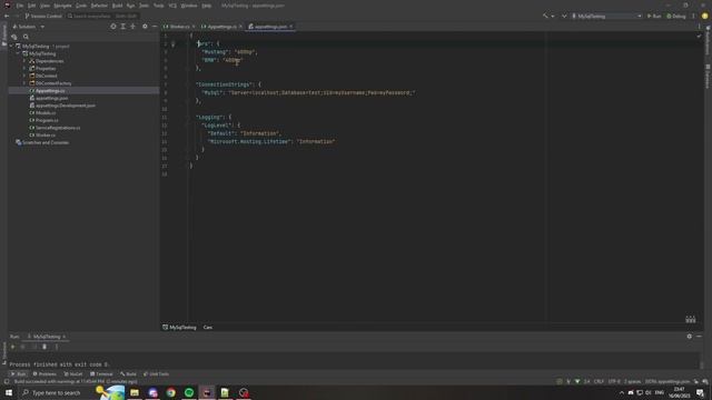 How to configure "appsettings.json" in C# with IConfiguration смотреть онлайн