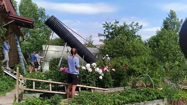 Вечный колодец. Установка пластиковой (пнд)трубы в колодец смотреть онлайн