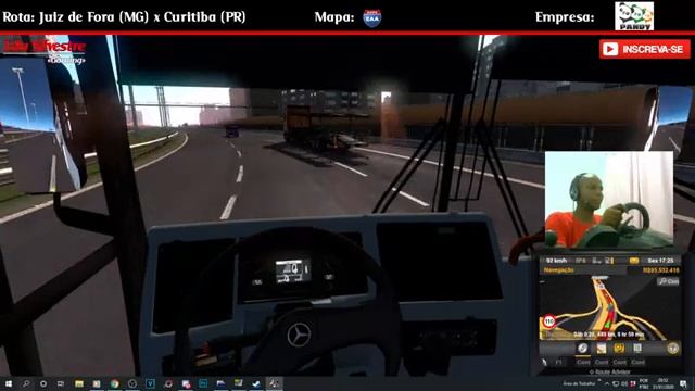 (ETS2) JUIZ DE FORA (MG) X CURITIBA (PR) - VIAGEM ESPECIAL - MAPA EAA смотреть онлайн