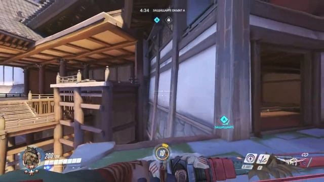 Hanzo shortcut\flanking on Hanamura map смотреть онлайн