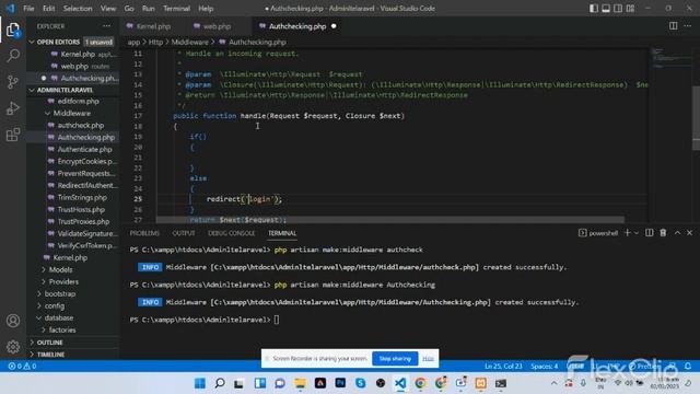 What is Middleware | How to use Middleware in Laravel | Laravel tutorial - Link Technology смотреть онлайн