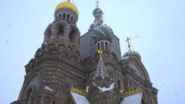 Прогулка по Питеру в январе, Дворцовая площадь и Спас на Крови смотреть онлайн