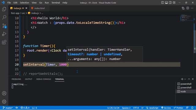 React Js Simple Clock Project | JavaScript Mastery | Clever Programmer. смотреть онлайн