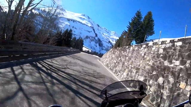Motorradtour ins Grosse Walsertal, Vorarlberg, Österreich, Faschinajoch, Schnepfegg, Honda XL 700 смотреть онлайн