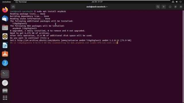 How To Install AnyDesk on Ubuntu 22.04 смотреть онлайн