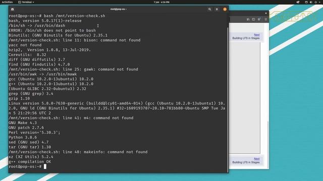 Pop!_OS 20.10 LFS Host System Requirements смотреть онлайн