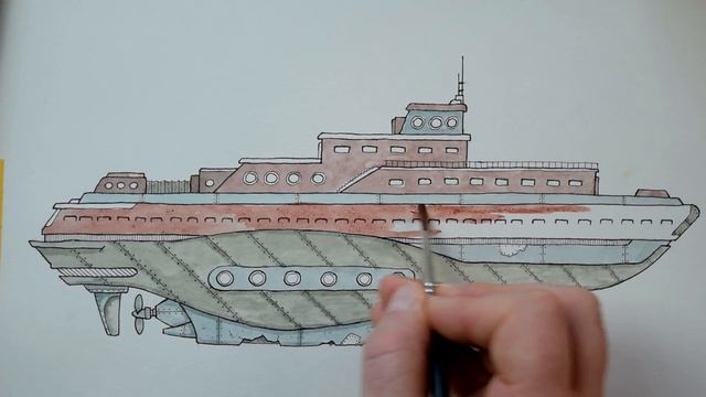 Altes U Boot zeichnen - rost metall zeichnen смотреть онлайн