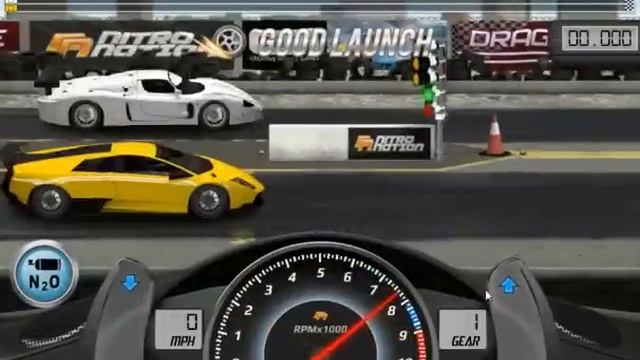 Drag Racing win complete level 8 career with 1 tune setup for Lamborghini Murcielago LP 670-4 5V смотреть онлайн