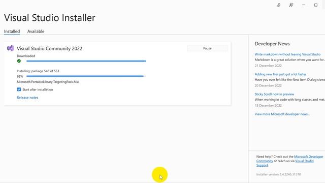 How to install Visual Studio 2022 on Windows 10 | Download Visual Studio 2022 смотреть онлайн