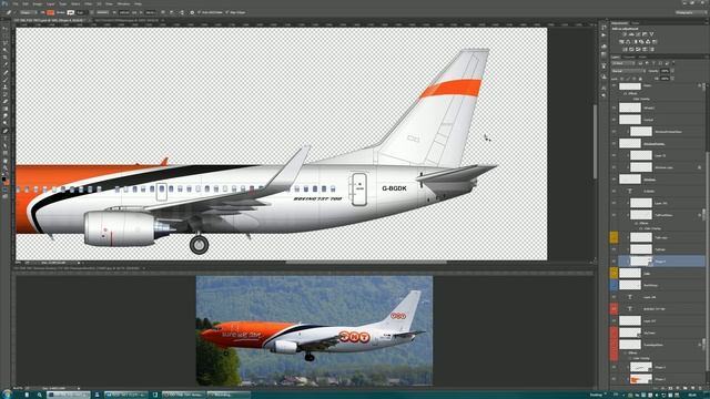 Airlines Livery Painting in Photoshop - Tips смотреть онлайн