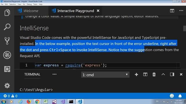 Visual Studio Code Tips and Tricks | Interactive Play ground |Intellicence смотреть онлайн