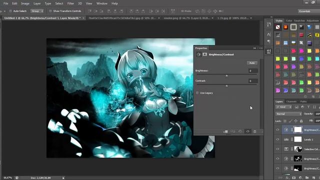 Photoshop Lesson - Anime/Fantasy смотреть онлайн