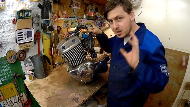 Двигатель который ЕЩЁ ПОХОДИТ | 253FMM "с рабочего мотоцикла" смотреть онлайн