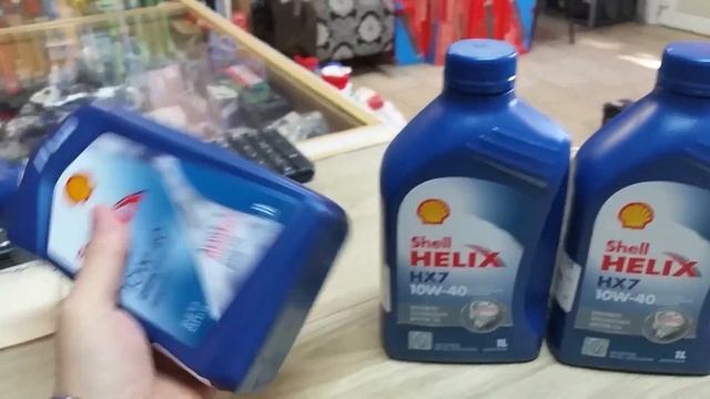SHELL Helix HX7 10W-40 - страна производства - Испания! смотреть онлайн