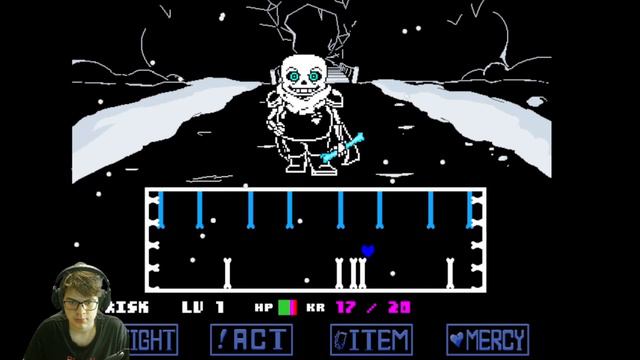 Сражаюсь с свап Сансом! Underswap Sans Fight (demo)