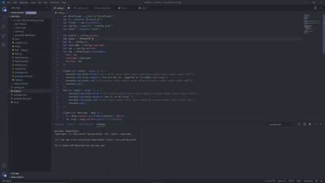 How To Make Minecraft Bot Using Mineflayer + Nodejs + Djs + chalk - Pt 4 Adding Command&Sudo Comman смотреть онлайн