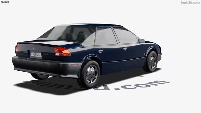 Saturn S-series SL 1991 3D model by Hum3D.com смотреть онлайн