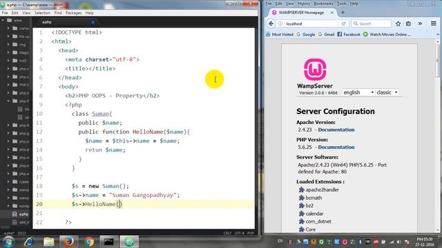 PHP Class Property смотреть онлайн