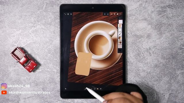 Infinite Painter Tutorial: step by step Illustration process (tea time) | Infinite Painter in iPad смотреть онлайн