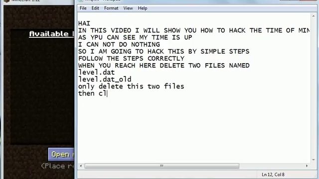 How to Bypass Minecraft Demo Timer..(Java) смотреть онлайн