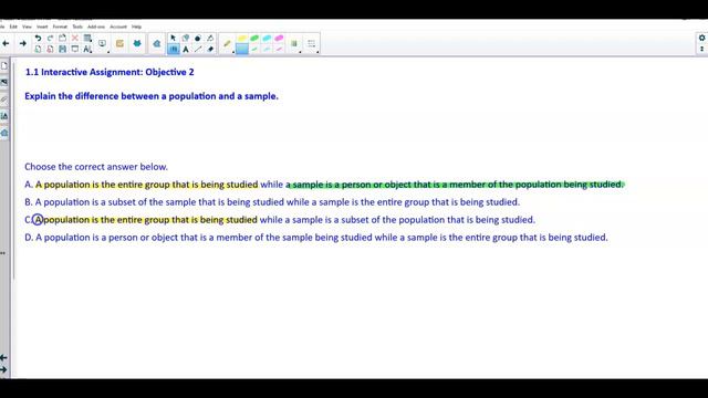 Math 14 1.1 Objective 2: Explain the difference between population and sample смотреть онлайн