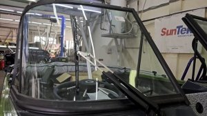 Установка стеклоочистителя на WINDBOAT - BOATSERVIS оборудование катеров и лодок