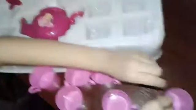 Распаковка(Barbie посуда)