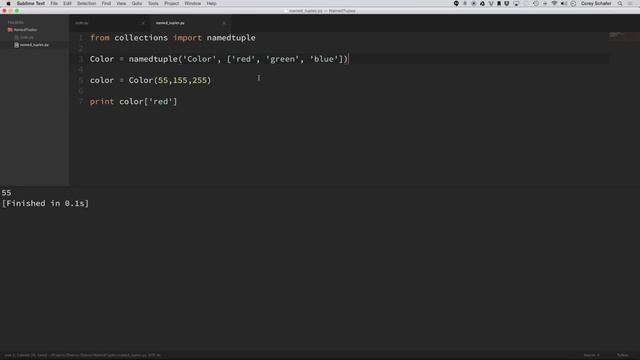 Python Tutorial: Namedtuple - When and why should you use namedtuples? смотреть онлайн