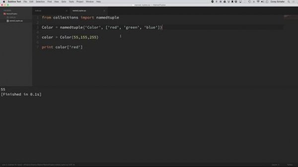 Python Tutorial: Namedtuple - When and why should you use namedtuples?