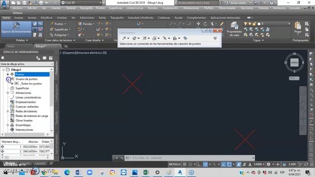 CÓMO IMPORTAR COORDENADAS MANUALMENTE (AUTOCAD CIVIL 3D) смотреть онлайн
