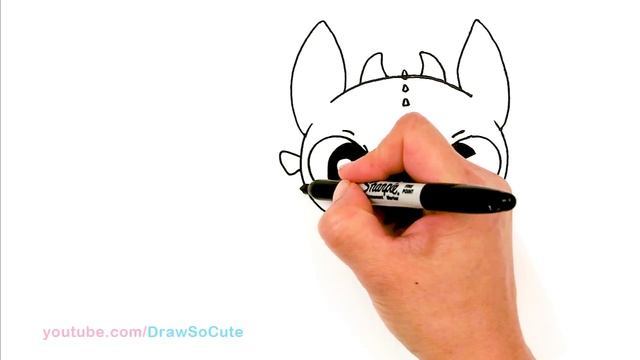 How to Draw a Cute Dragon Easy | Toothless смотреть онлайн