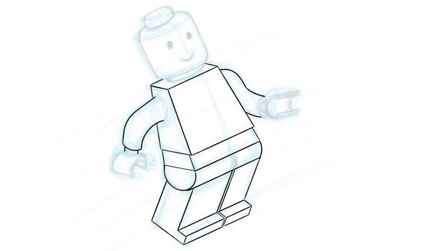 How to draw a Lego man...Just your regular non-descript lego dude смотреть онлайн