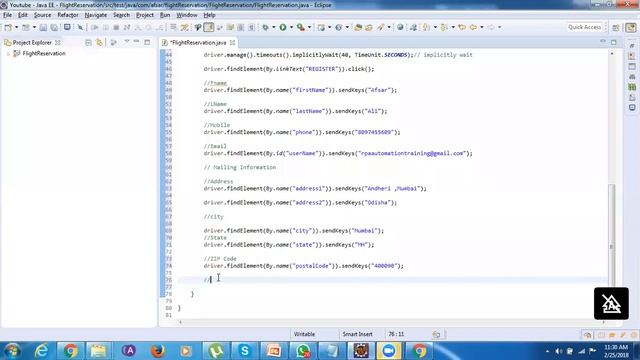 Selenium Basics Part 2 Demo Flight User Registration смотреть онлайн