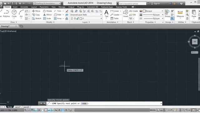 AutoCAD (Part-03) Ortho On/Off Command смотреть онлайн