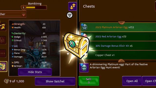 Arcane Legends - opening 300 plat eggs part 3 смотреть онлайн
