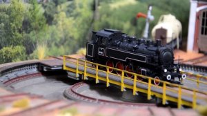 Паровоз 86-439 на поворотном кругу СЖД