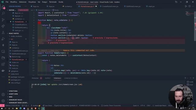 REACT.JS : webapp gestione Note (corso react italiano) #reactjs #react #javascript смотреть онлайн