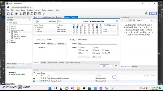 Python Tkinter with MYSQL Workbench смотреть онлайн