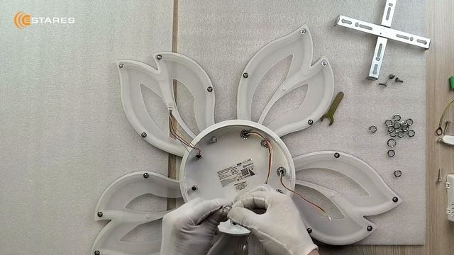 ASTRA 120W 5F 2022-2023г. Сборка светодиодной люстры от Estares. смотреть онлайн